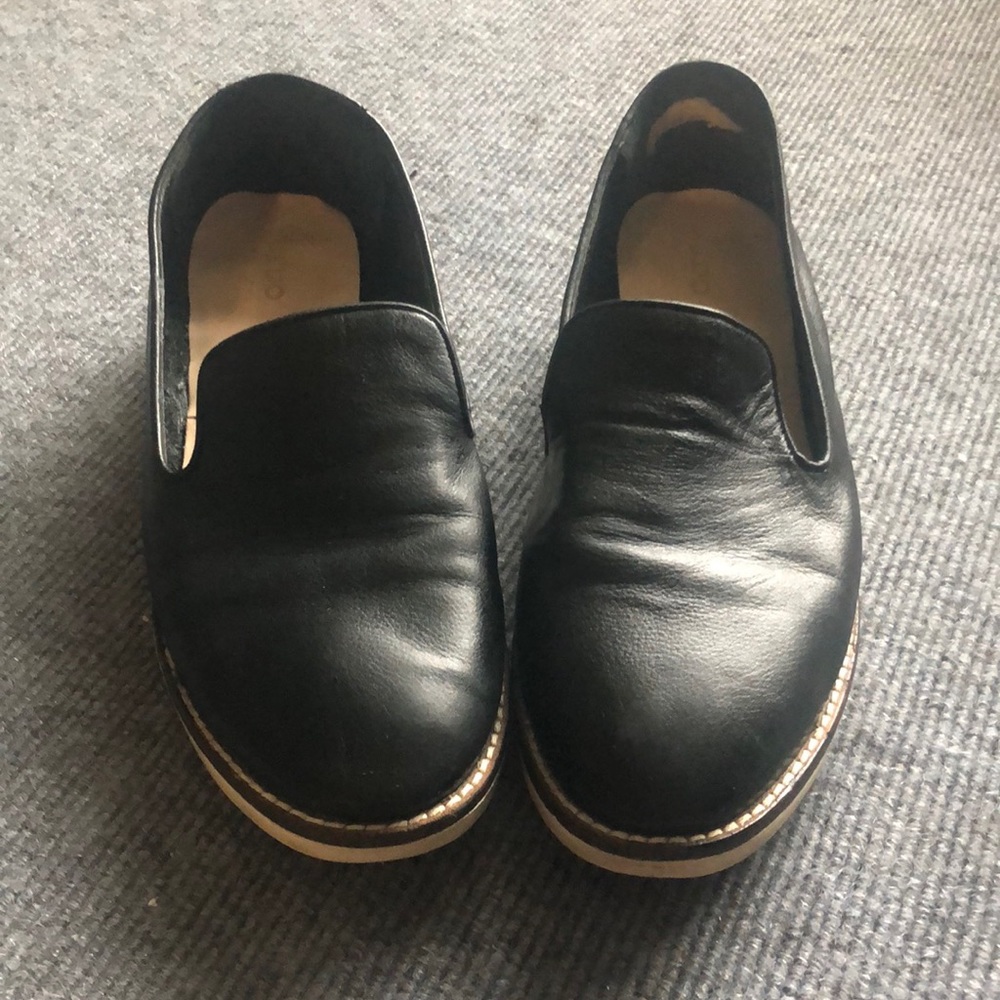 Aldo Black Leather Shoes